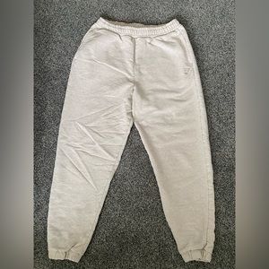 Creme colored Gym Shark sweatpants